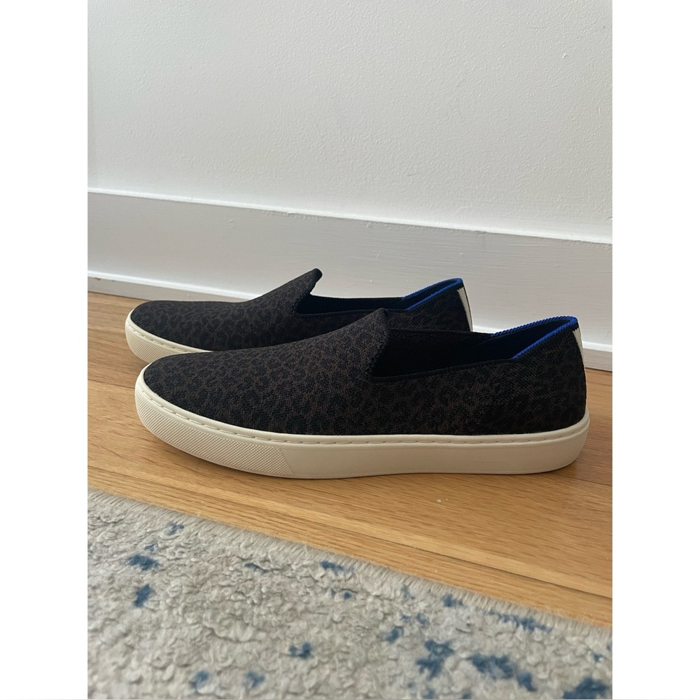 Rothy’s Leopard Print Slip-On Sneakers